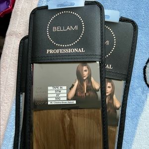 BRAND NEW BELLAMI. TAPE-IN. #6 Chestnut Brown Natural.
